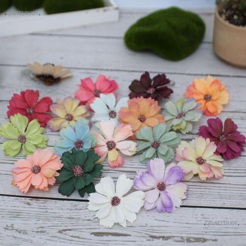 5/50/500 pieces DIY hand made material simulates flowers wedding wall breast Artificial Silk head decoration chrysanthemum A27