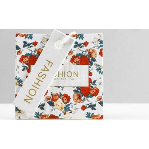 500pcs Custom Hang Tag Brand Tag Clothing Embossed Paper Hang Tag Gold Foil Two-Pieces Type Clothing Label Listing Logo