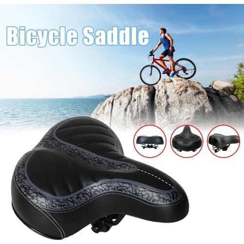 Bicycle Cycling Big Bum Saddle Seat Road MTB Bike Wide Soft Pad Comfort Cushion Thicken Comfortable Bicycle Seat Dropshipping