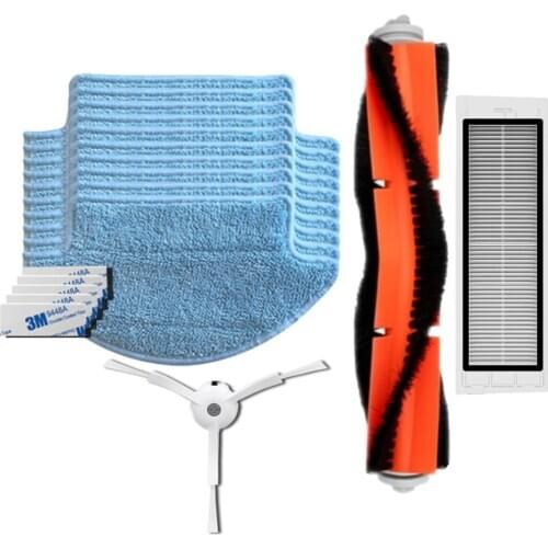 2018NEWEST Replacement for Xiaomi Mi Robot Vacuum Cleaner parts main roll brush HEPA filter side brush mop Cloths magic paste