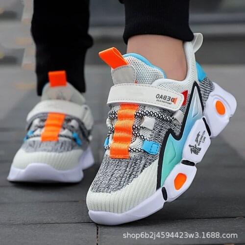 New Boys Sneakers Kids Shoes Running Casual Breathable Mesh Anti-slippery Sports Girls Shoes Jogging Flats Mesh Breathable