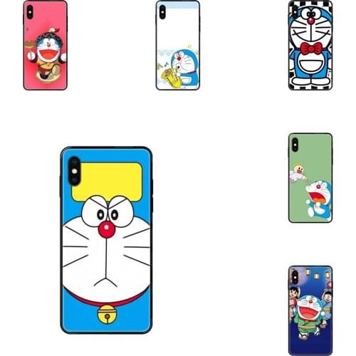 Doraemon Second Series For Redmi Note 4 5 5A 6 7 8 8T 9 9S Pro Max Awesome Black Soft TPU Art Online Cover Case