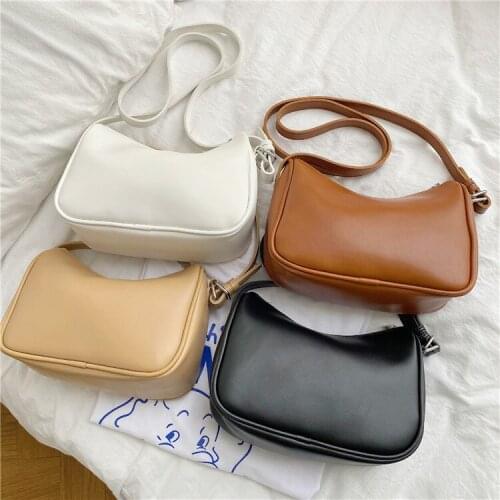 Women FashionableBag leisure shaped pillow bagOne Shoulder Messenger Bag trend small bagSolid color All-match Free shipping