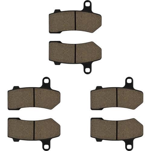 Motorcycle Front and Rear Brake Pads for HARLEY FLHRC Road King Classic 2008-2014 FLTRX Road Glide Custom 10-12
