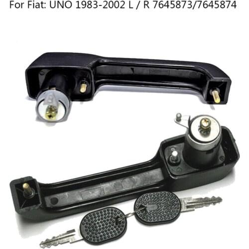 2PCS New outer door handle suitable for Fiat: UNO 1983-2002 L / R 7645873/7645874