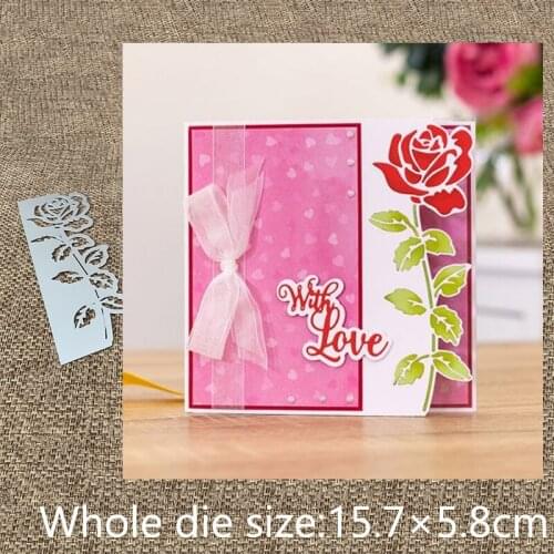 New Design Craft Metal stencil mold Cutting Dies rose edge decoration scrapbook die cuts Album Paper Card Craft Embossing