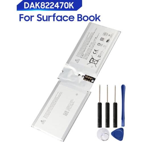 Original Replacement Battery For Microsoft Surface Book 1703 DAK822470K Genuine Tablet Battery 2387mAh