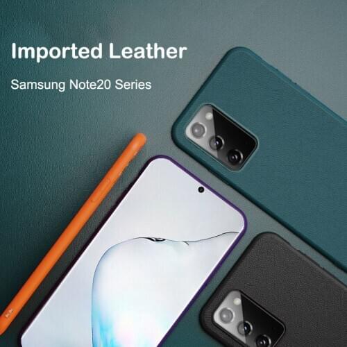 Luxury Plain Colour PU Leather Phone Case for Samsung Galaxy Note 20 Ultra 10 Plus 9 8 Airbag Shockproof Tight Fit Back Cover