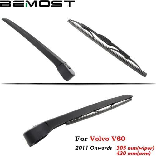 BEMOST Car Rear Windscreen Wiper Arm Blade Natural Rubber For Volvo V60 305MM Hatchback 2011 2012 2013 2014 2015 2016 2017 2018