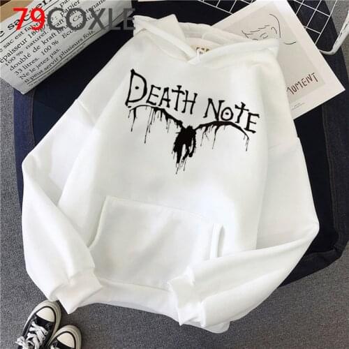 Death Note hoodies women printed graphic streetwear Korea female hoddies grunge Ulzzang