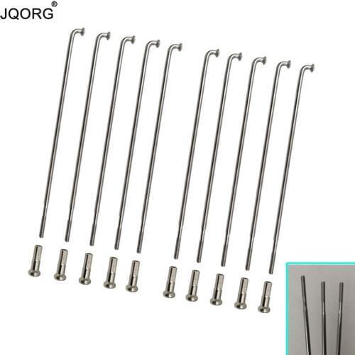 13 G - 14 G Diameter 2.3 mm Shrink To 2.0mm Material 304 Stainless Steel Electric Bicycle Spokes J-bend Equal Diameter Spokes