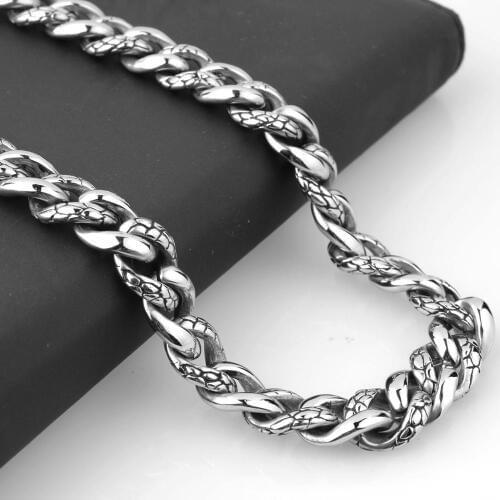 Extra-coarse Hip Hop Mens Chain Jewelry Top quality steel Thick Stainless Steel Big Chunky Hippie Rock Necklace 14mm