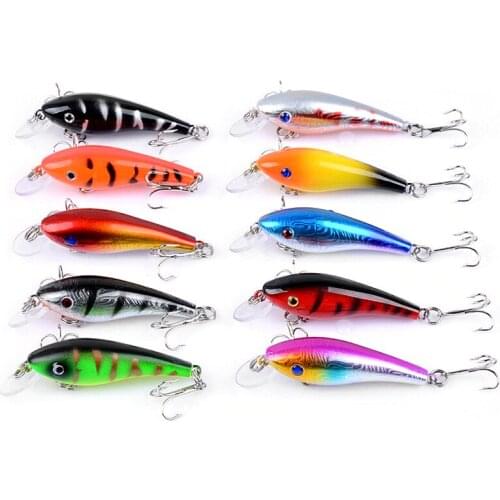 Fishing Wobbler Floating Crankbait Diving Chubby Bass Pike Lure 5.7cm 4.4g Professional Fishing Lure Hard Bait 10 Color
