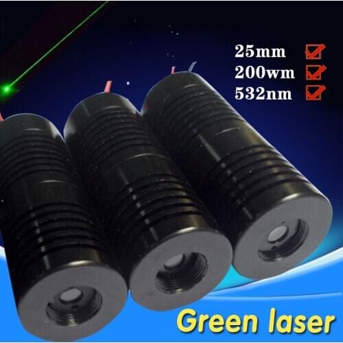 High power green laser module laser headlight stability locating instrument laser tube 200mW