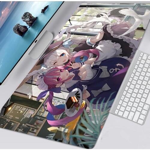 Xxl Hololive Gaming Accessories Mouse Pad Carpet Keyboard Kawaii Mousepad Xxxl Computer Mat Large Gaming Desk Pads Mouse Pad