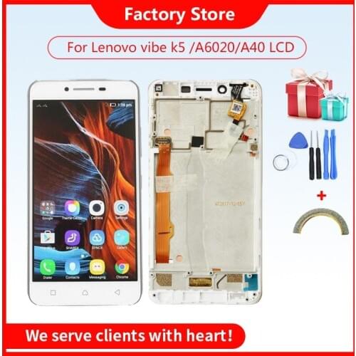 AAA Quality LCD For Lenovo VIBE K5 A6020 A40 LCD Screen Display Touch Panel Digitizer Assembly with Frame Repalcement Parts