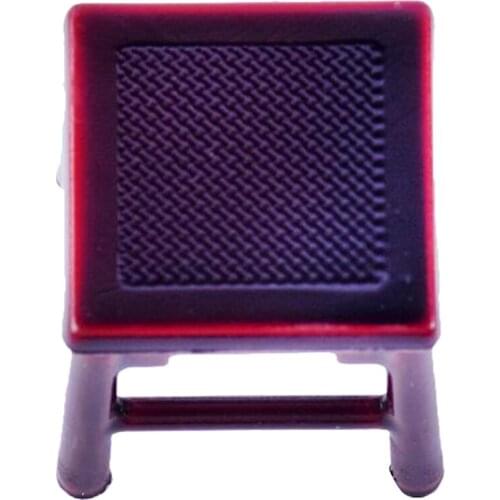 1/25 Dollhouse Decoration Mini Square Stool Chair Seat for Diorama Scenery