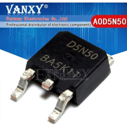 10pcs AOD5N50 TO-252 D5N50 TO252 5N50 SOT MOS 5A 500V AOD3N50 D3N50 AOD9N40 D9N40
