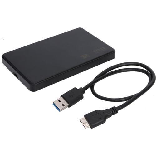 2.5 inch USB3.0 to SATA3 High Speed Support 8TB HDD External SSD HDD Case with USB Cable for Laptop