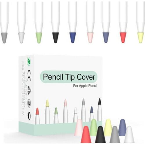 8pcs Mute Silicone Replace Tip Case Nib Cover Skin for Apple Pencil 1st 2nd Gen Stylus Pen Tip Cover