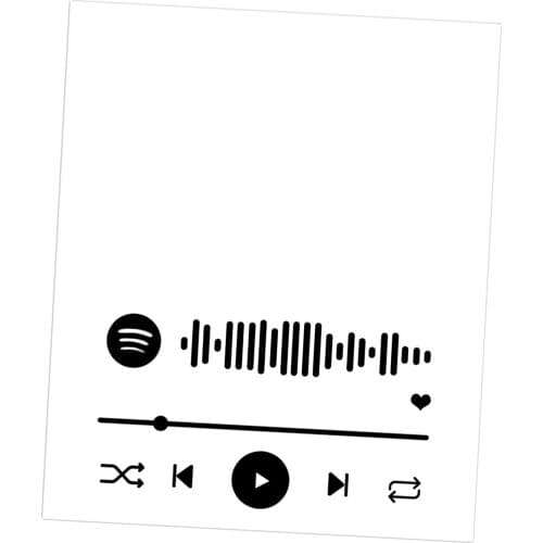 Customize Album Cover Personalised Spotify Song Plaque Acrylic Music Plaque