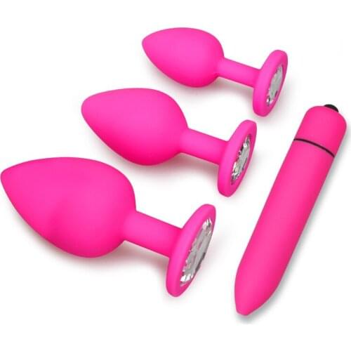 Anal Plug Butt Sex Toys for Women Men Soft Silicone Prostate Massager Mini Erotic Bullet Vibrator Adult Gay Products