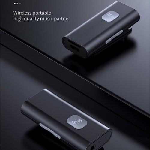 Wireless Bluetooth 5.0 Audio Receiver Audio Adapter Portable Receptor 3.5mm AUX Adapter Jack for Speaker Headphones with Mic