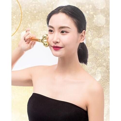 Gold bar 24K electric environmental beauty bar Facial lift tightening V face massage bar