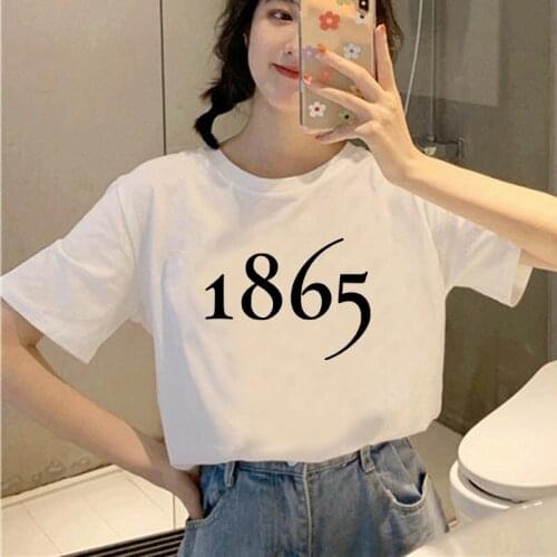 Summer Women T Shirt Casual Fashion Years Print Short Sleeve Tshirts Female Top Tees Outdoor Clothing for Ladies Girls T-Shirts