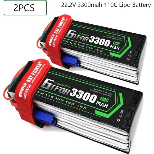 GTFDR 3300mAh 22.2V 110C-220C Lipo battery 6S XT60/DEANS/XT90/EC5 For AKKU Drone FPV Truck four axi Helicopter RC Car Airplane