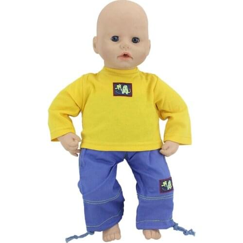 Good Leisure Set Doll Clothes Wear fit for 46cm/18nch baby doll, Children best Birthday Gift(only sell clothes)