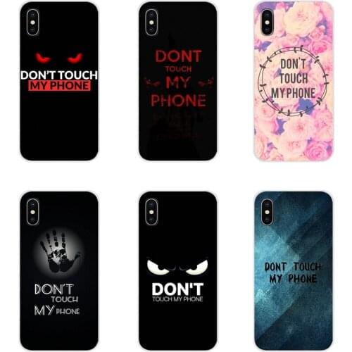 Don't touch my phone For Apple iPhone X XR XS 11 12Pro MAX 4S 5S 5C SE 2020 6S 7 8 Plus ipod 5 6 Accessories Phone Cases Covers