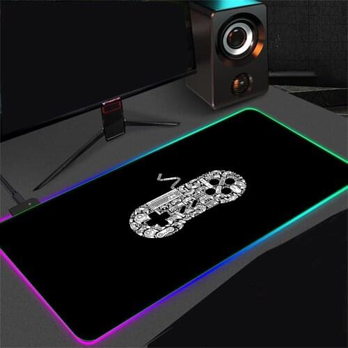 Mairuige Game Handle RGB Luminous Mouse Pad Computer Desk Mat Top Quality Office Desk Mat Rubber Non-slip 40X90CM 30X80CM Csgo