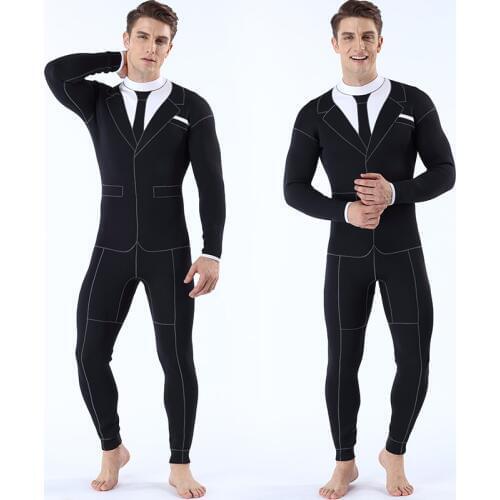 3MM Diving Suit Connected Cold-proof and Warm-keeping Diving Suit Individualized Mens Western Diving Suit Free Diving Suit