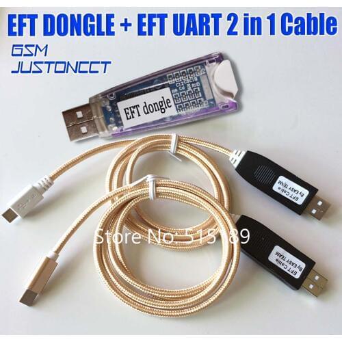 Newest 100% Original EASY FIRMWARE TEMA / EFT DONGLE EFT KEY + EFT Cable UART 2 in 1