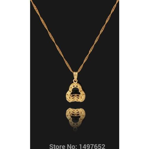 New Vintage Allah Lock Necklaces & Pendants Gold Color Vogue Jewelry for women Girl Gifts Free shipping
