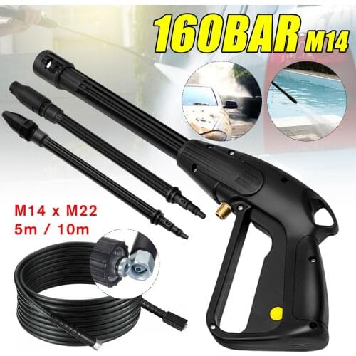 High Pressure Car Washer Spray Guns Jet Lance Nozzle Jet Water Gun 10m Extension Hose Car Cleaning for Black Decker for Bosch