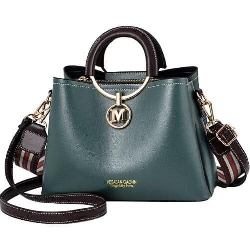 Women Casual Tote Bag Female Handbag Small Shoulder Messenger Bag for Women Tote Ladies Vintage Genuine PU Leather Crossbody Bag