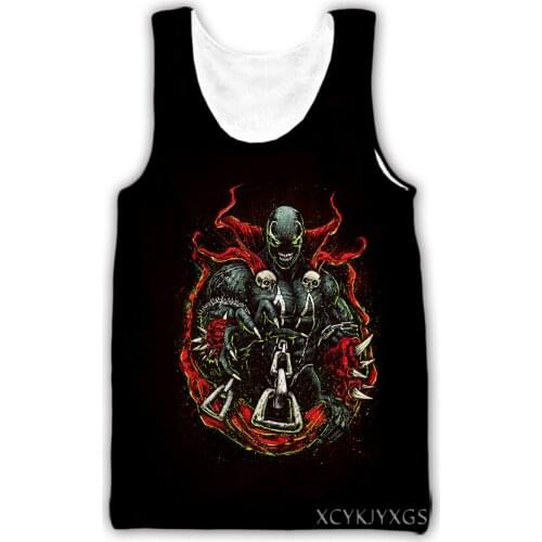 Xinchenyuan Spawn 3D Printed Casual Tank Tops Summer Undershirt Shirts Streetwear for Men/Women Fashion Vest A29