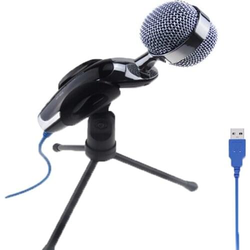 New USB Professional Condenser Microphone SF922B Mic Studio Audio Sound Recording + Stand free shipping