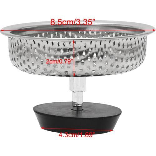 Mesh Kitchen Stainless Steel Sink Strainer Disposer Plug Drain Stopper Filter