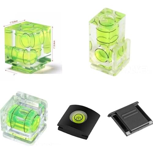 Universal 3-Axis Hot Shoe Fixed Bubble Spirit Level 3D Spirit Level For Canon/Nikon/Pentax DSLR Camera Photography Accessories