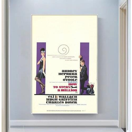 V0538 How to Steal a Million (2) Vintage Classic Movie Wall Silk Cloth HD Poster Art Home Decoration Gift