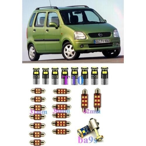 Interior LED Lights Replacement for Opel Agila A B AMPERA ANTARA ASTRA K CORSA c D E MERIVA B movano Accessories Kit WHITE