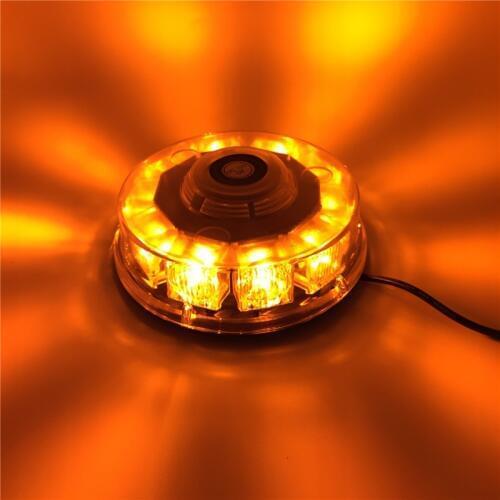 DC12V 30W Waterproof Yellow 10 LED Car Vehicle led Police Warning light Magnetic Mounted Flashing Strobe Emergency lights Beacon