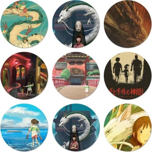 Miyazaki Totoro Spirited Away Icons Pins Badge Decoration Brooches Metal Badges For Backpack Decoration