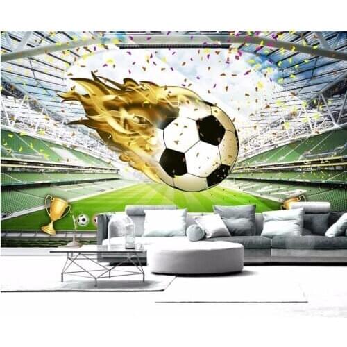 3d wallpaper custom photo mural HD giant football field Background home decoration 3d wall murals wallpaper for walls 3 d