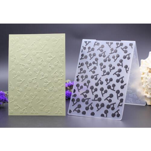 AlinaCraft 10.5x15cm plastic embossing folders template for DIY scrapbook card paper craft gift packing decoration fruit cherry