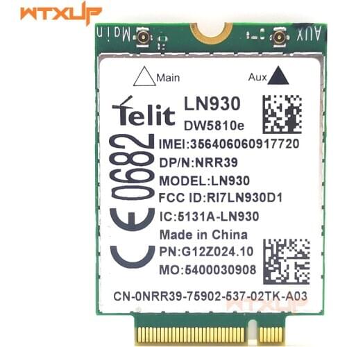 DW5810e LN930 M.2 NGFF 4G LTE / DC-HSPA+ WWAN Wireless Card DP/N NRR39 4RVMT TWH3N P15 WLAN module