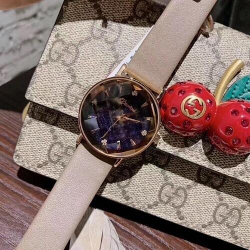 Creative Multi Faceted Grid Glass Women Crystals Watches Personalized Designer Pineapple Watch Quartz Leather Wrist watch Gifts
